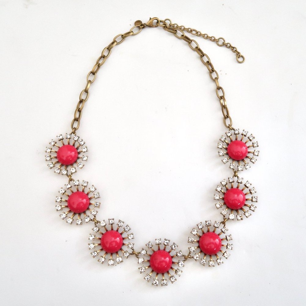 J CREW Starburst statement necklace